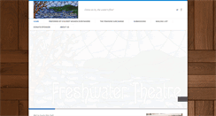 Desktop Screenshot of freshwatertheatre.com