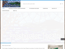 Tablet Screenshot of freshwatertheatre.com